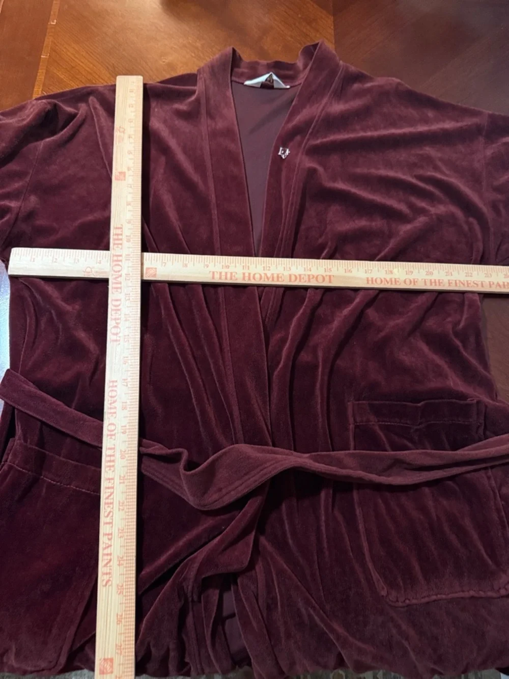 Vintage Dior Christian Dior monsieur Dior Men's Velvet Robe - Deep burgundy